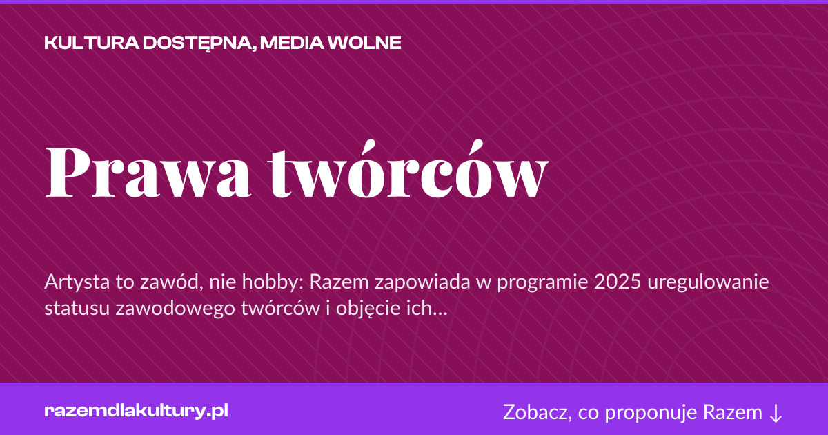 Karta social do udostępnienia: Prawa twórców